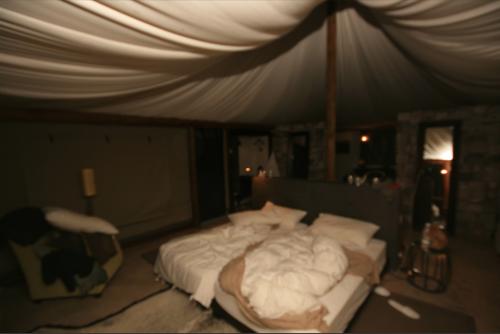 the flat in tent style from inside