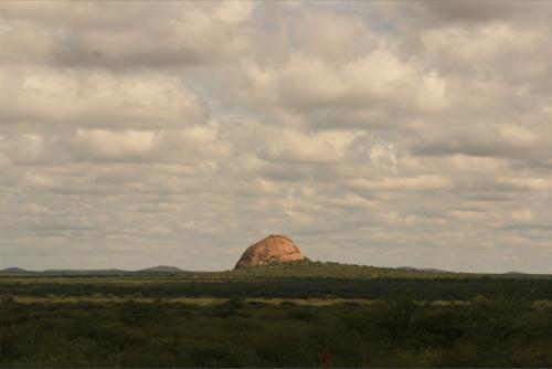 on the way up north towards Etosha. The landscape changes frequently and is stunning!